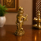 Antique Lord Baal Krishna Flute Idol - Symbol of Wisdom & Prosperity