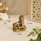 Baby Krishna (Makhan Chor) Antique Gold Finish Polyresin Idol