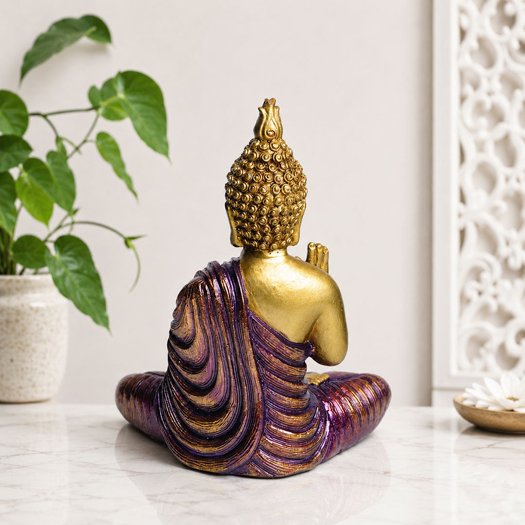 Blessing Buddha Premium Polymarble Idol