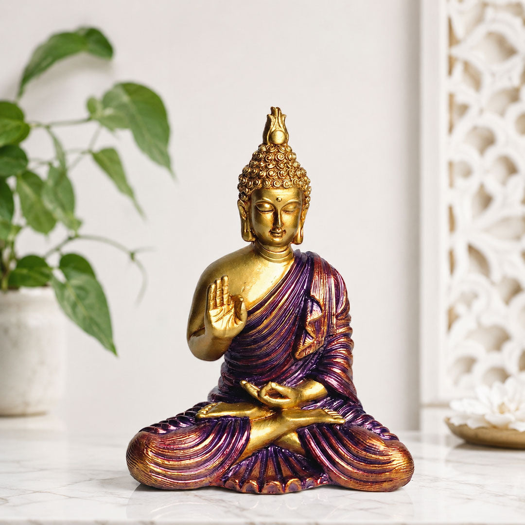 Blessing Buddha Premium Polymarble Idol