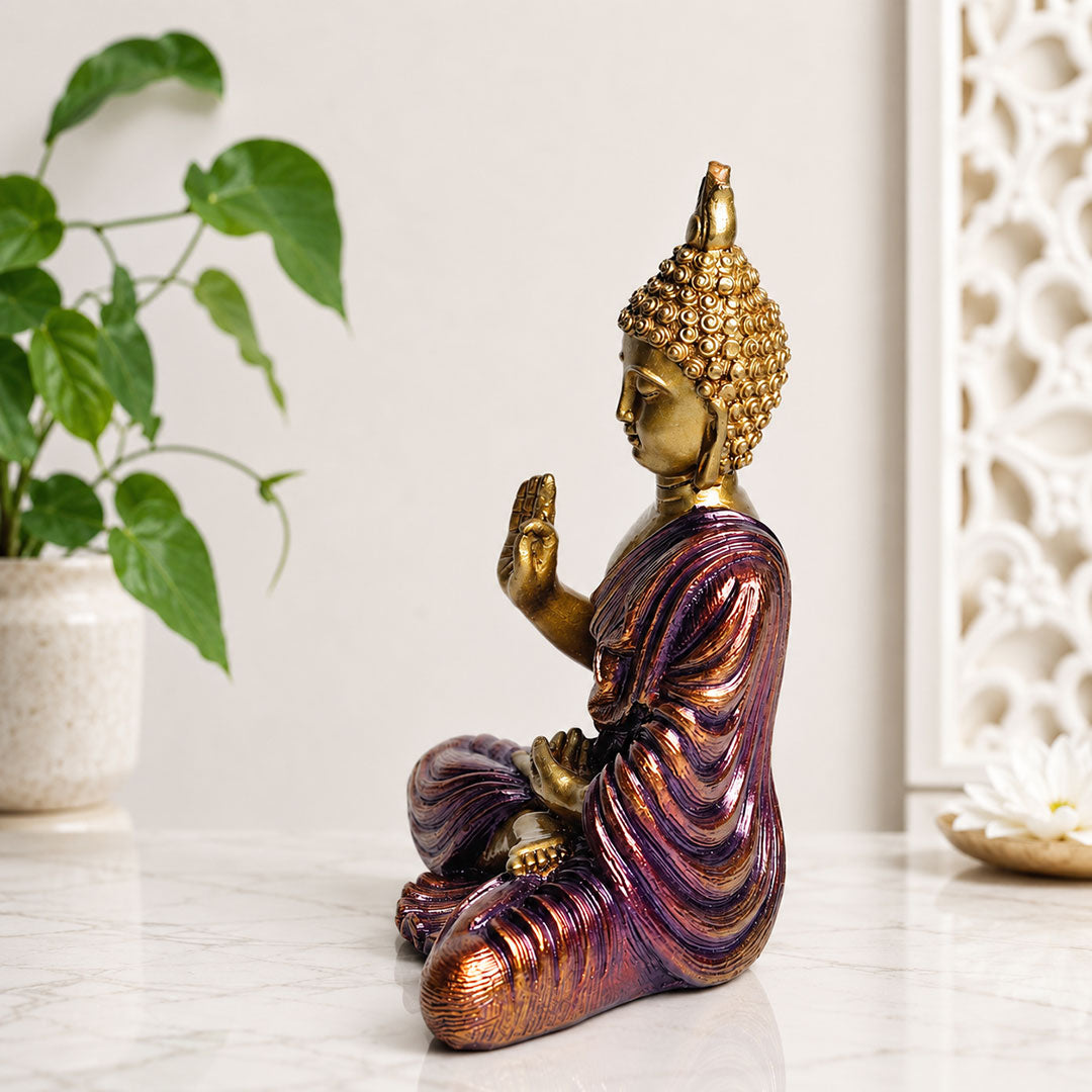 Blessing Buddha Premium Polymarble Idol