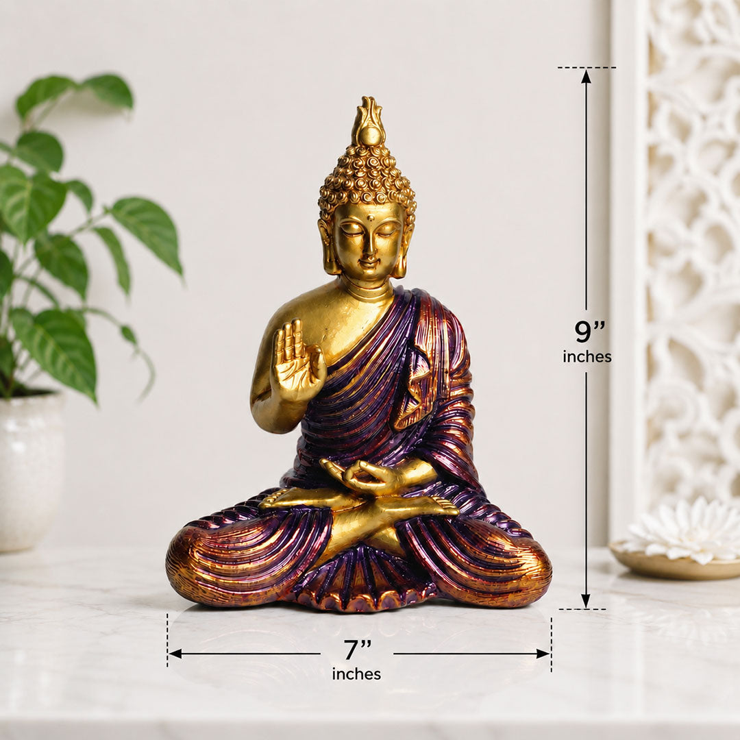 Blessing Buddha Premium Polymarble Idol