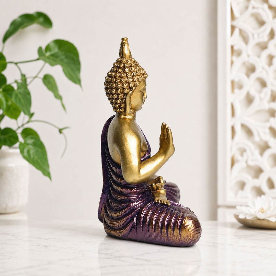 Blessing Buddha Premium Polymarble Idol