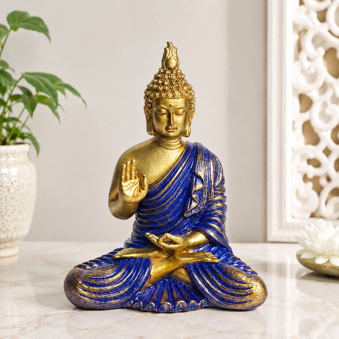 Blessing Buddha Premium Polymarble Idol