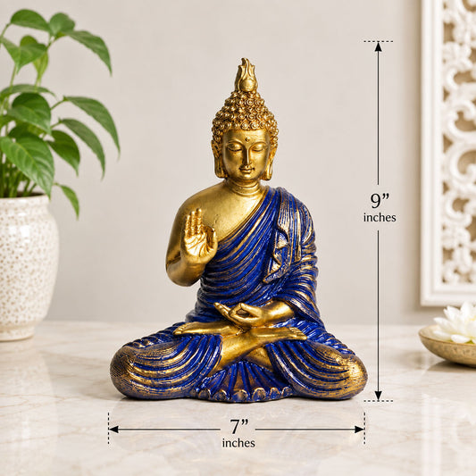 Blessing Buddha Premium Polymarble Idol