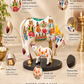 Hand-Painted Kamadhenu Cow with Calf – Traditional Indian Art