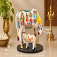Hand-Painted Kamadhenu Cow with Calf – Traditional Indian Art