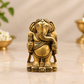 Antique Brass Standing Ganesha Idol – Traditional Miniature Ganpati Statue