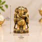 Antique Brass Standing Ganesha Idol – Traditional Miniature Ganpati Statue