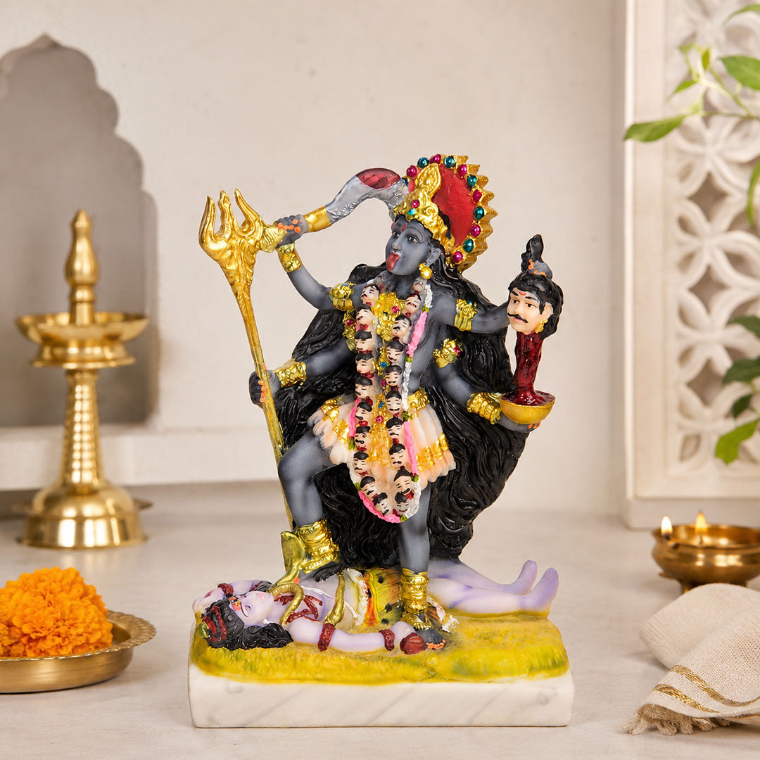 Divine Mahakali Murti for Home Temple & Spiritual Décor