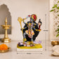Kalimata black and Gold Figuring, showing 9 inches height and 6 inches width. 