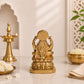 Goddess Lakshmi Idol - Gold Polymarble