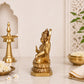 Goddess Lakshmi Idol - Gold Polymarble