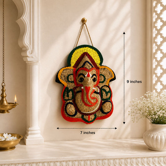 Handcrafted Lord Ganesha Wall Hanging – Auspicious Home Décor