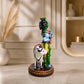 Lord Krishna with Sacred Cow – Premium Handcrafted Polymarble Idol
