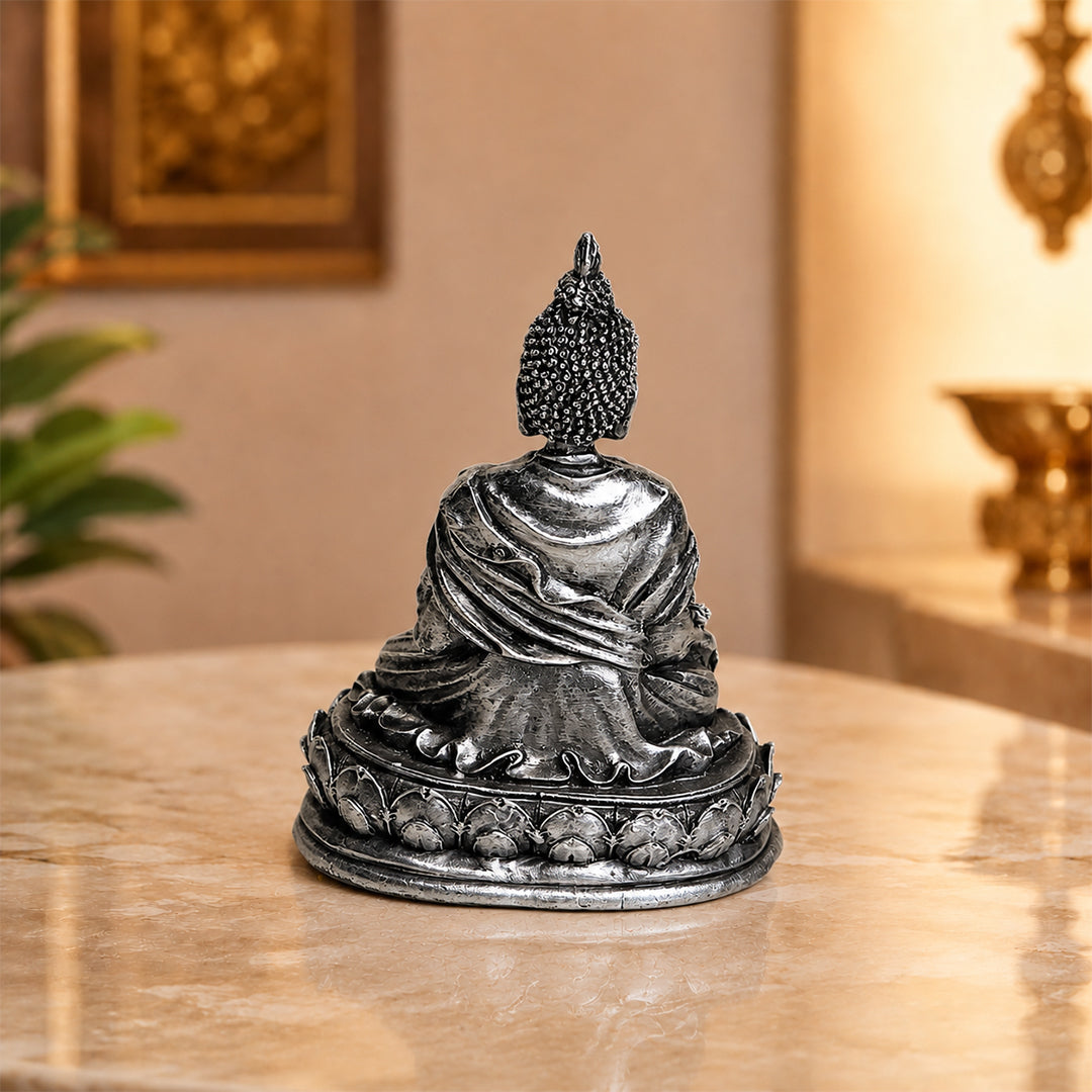 Meditating Buddha Premium Polymarble Idol