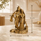 Radha Krishna Antique Gold Finish Idol