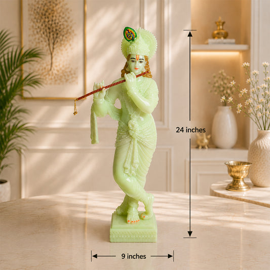 Radium (Glow-in-the-Dark) Lord Krishna Idol