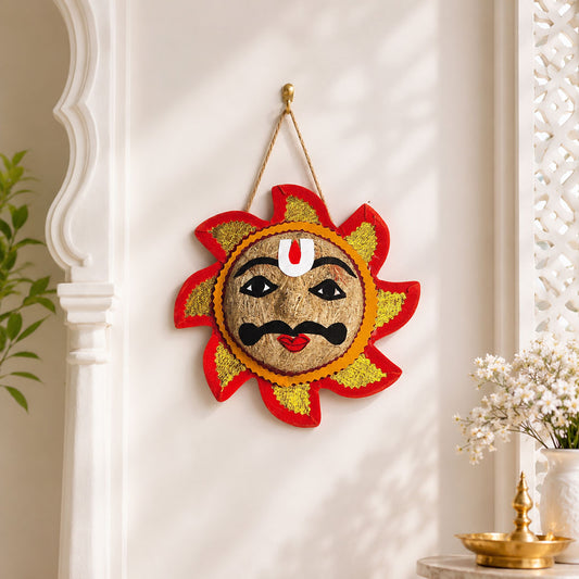 Handcrafted Traditional Surya Wall Décor – Symbol of Energy & Positivity