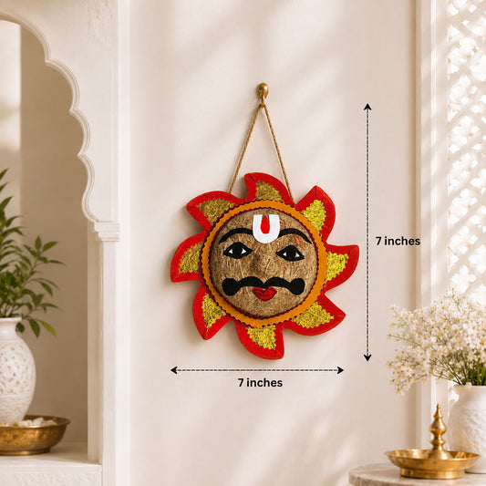 Handcrafted Traditional Surya Wall Décor – Symbol of Energy & Positivity