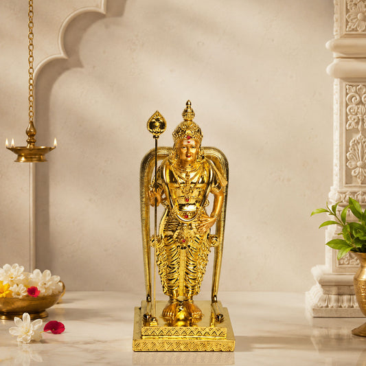 Lord Murugan (Kartikeya) Idol his sacred Vel (spear)