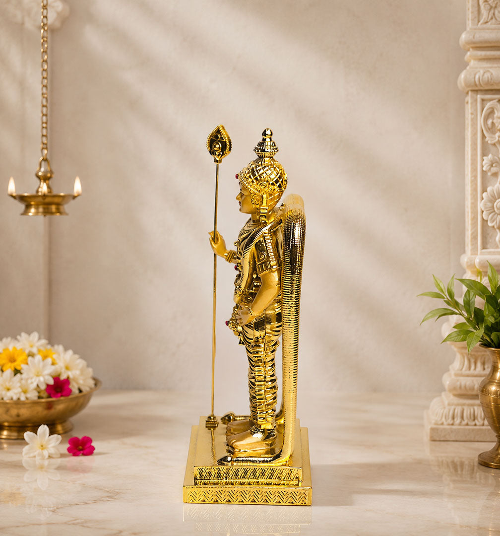 Lord Murugan (Kartikeya) Idol his sacred Vel (spear)