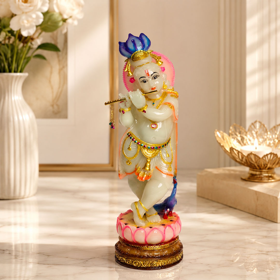 Radium (Glow-in-the-Dark) Lord Krishna Idol
